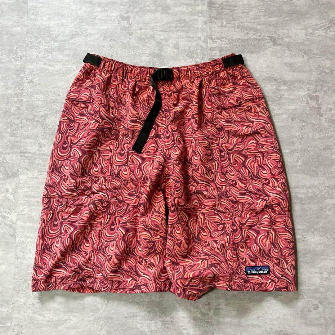 00s patagonia 総柄 ナイロン リバーショーツ バギーズ