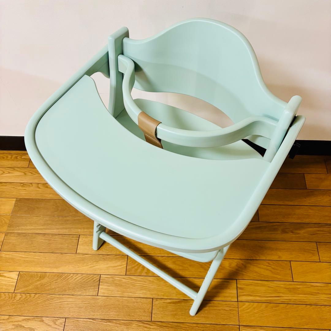 【美品】大和屋 yamatoya アッフルチェア ハーブグリーン 説明書付き