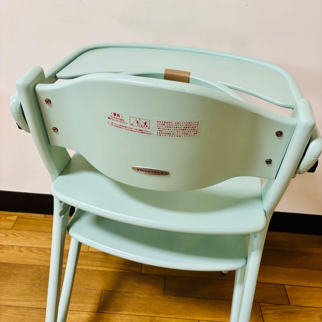 【美品】大和屋 yamatoya アッフルチェア ハーブグリーン 説明書付き