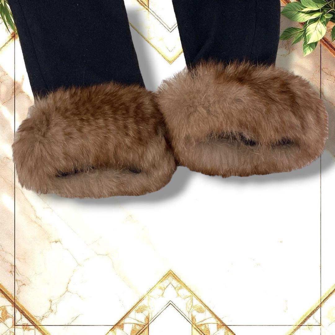 YUKI TORII ロングコート　ベルト　キッドモヘヤ　フォックス　濃紺　M