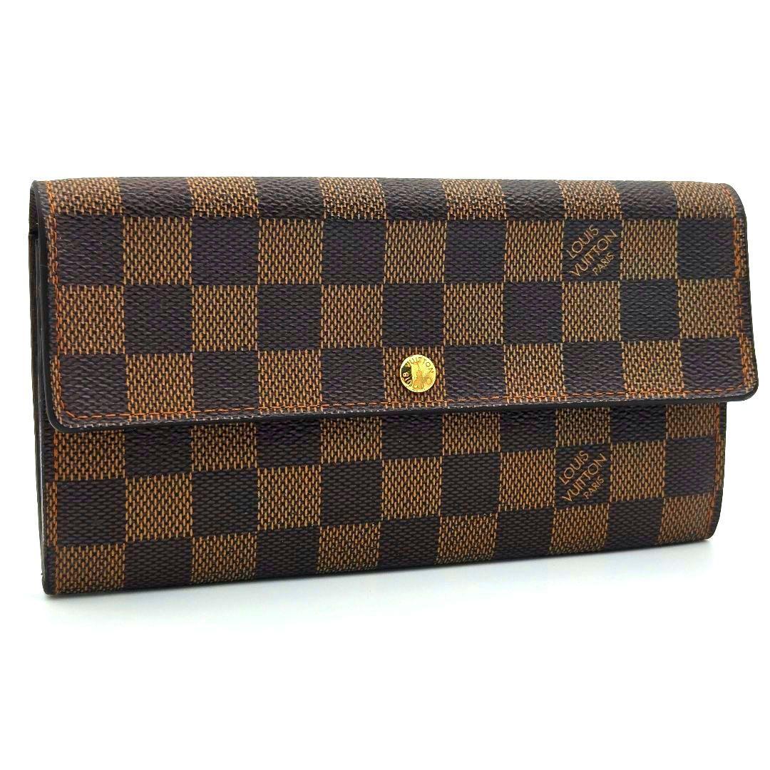 ルイヴィトン 長財布 ポルトフォイユ サラ ダミエ ブラウン N61734
