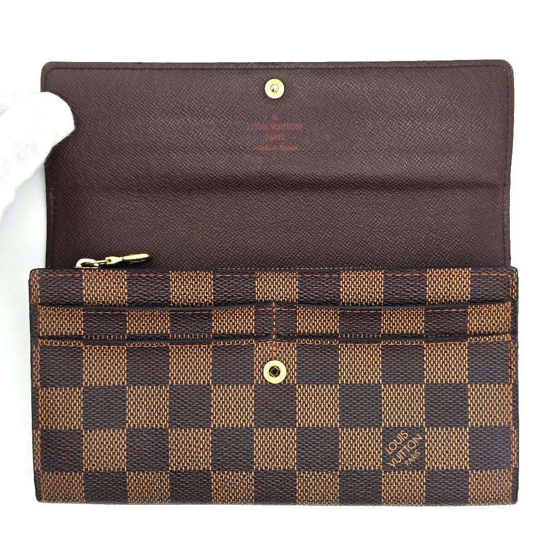 ルイヴィトン 長財布 ポルトフォイユ サラ ダミエ ブラウン N61734