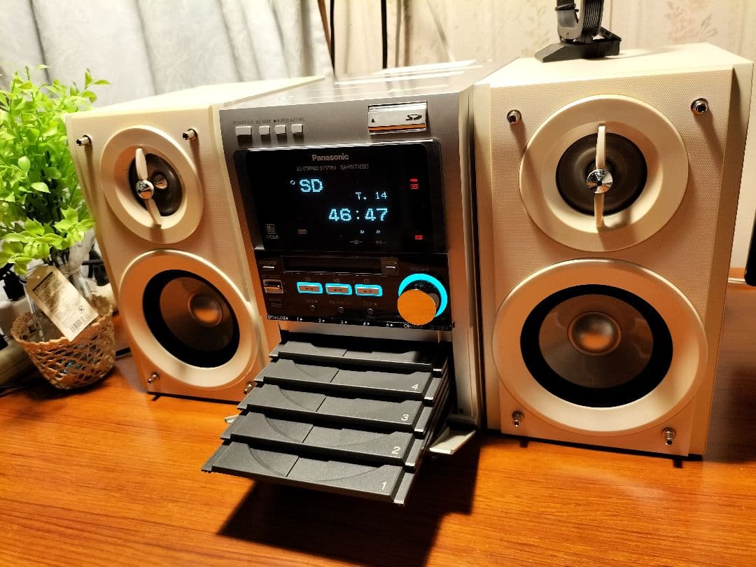 panasonicミニコンポSA-PM710MD リモコン取扱い説明書付き