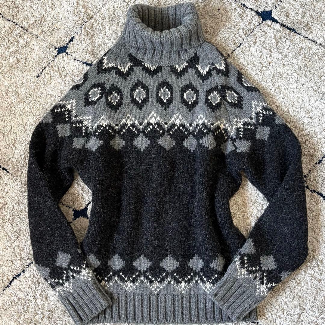 【美品✨】ドルチェ　ニット　ハイネック　タートルネック　アルパカ　ウール　44