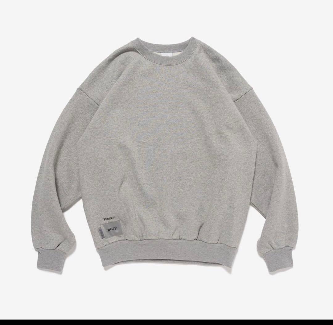 トップス WTAPS IDENTITY SWEATER COTTON GRAY