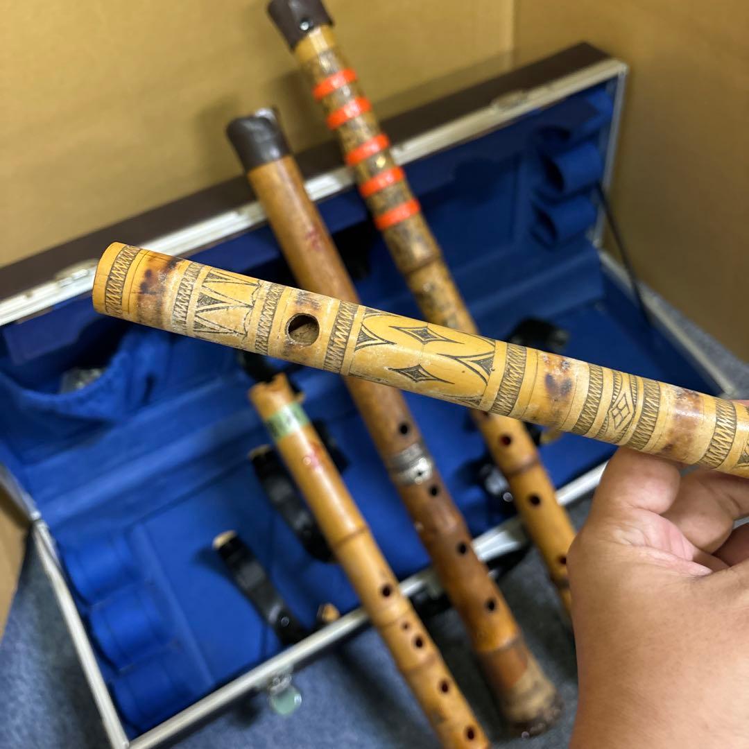 尺八 3本セット ケース付き スリンフルート？付き