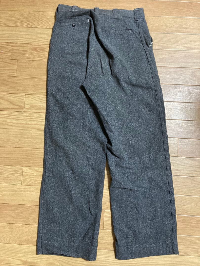 40s 50s ブラックシャンブレー ワークパンツ ヴィンテージ ビンテージ