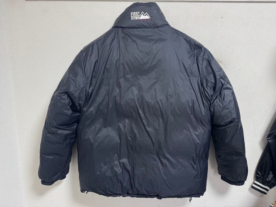 FIRST DOWN USA ブラック バブルダウンジャケット
