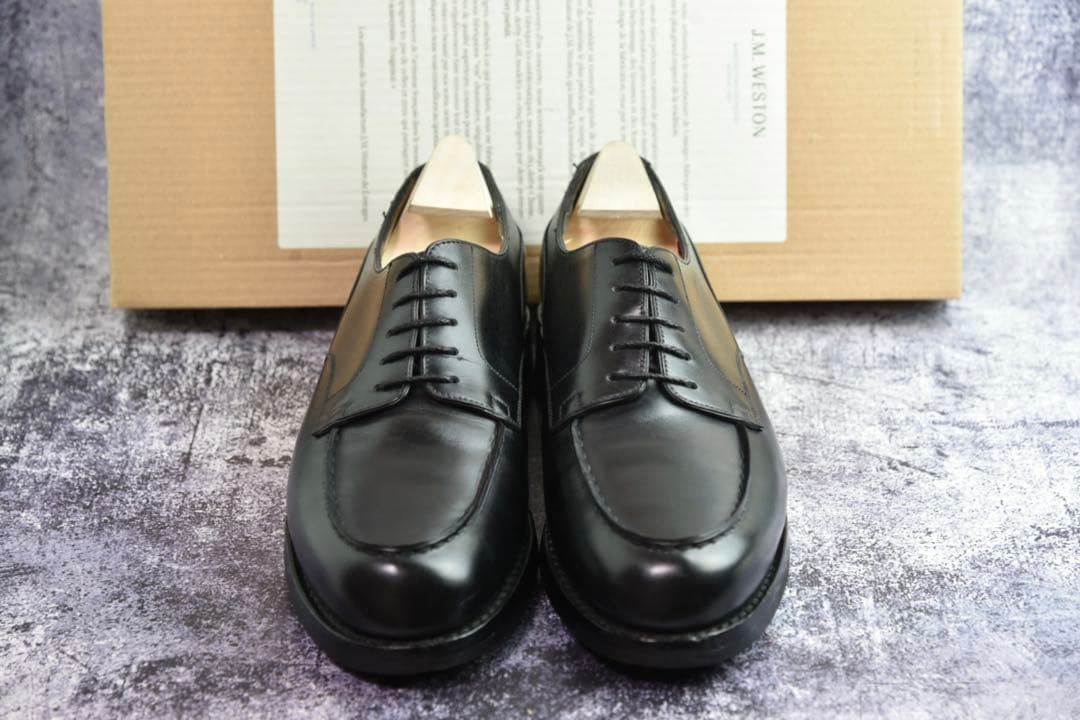 付属品完備　J.M.WESTON　#641　ゴルフ　7C　ブラック　31ラスト