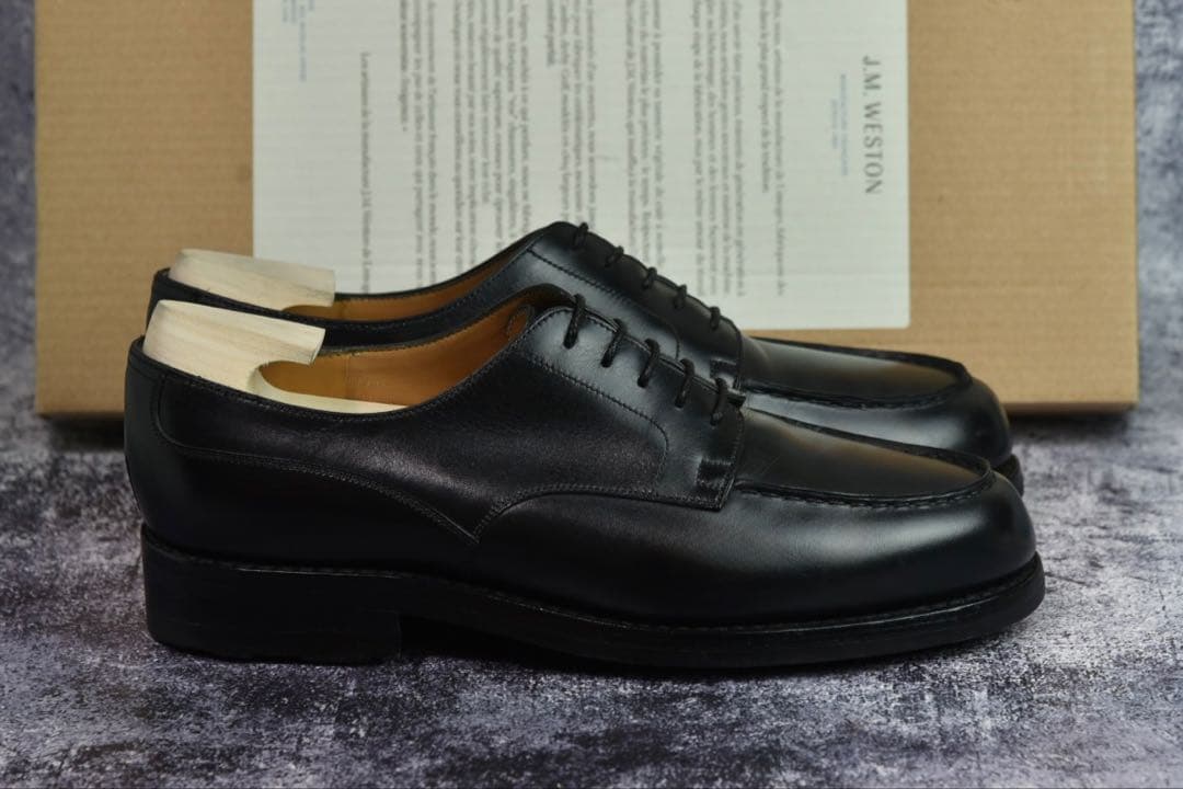 付属品完備　J.M.WESTON　#641　ゴルフ　7C　ブラック　31ラスト