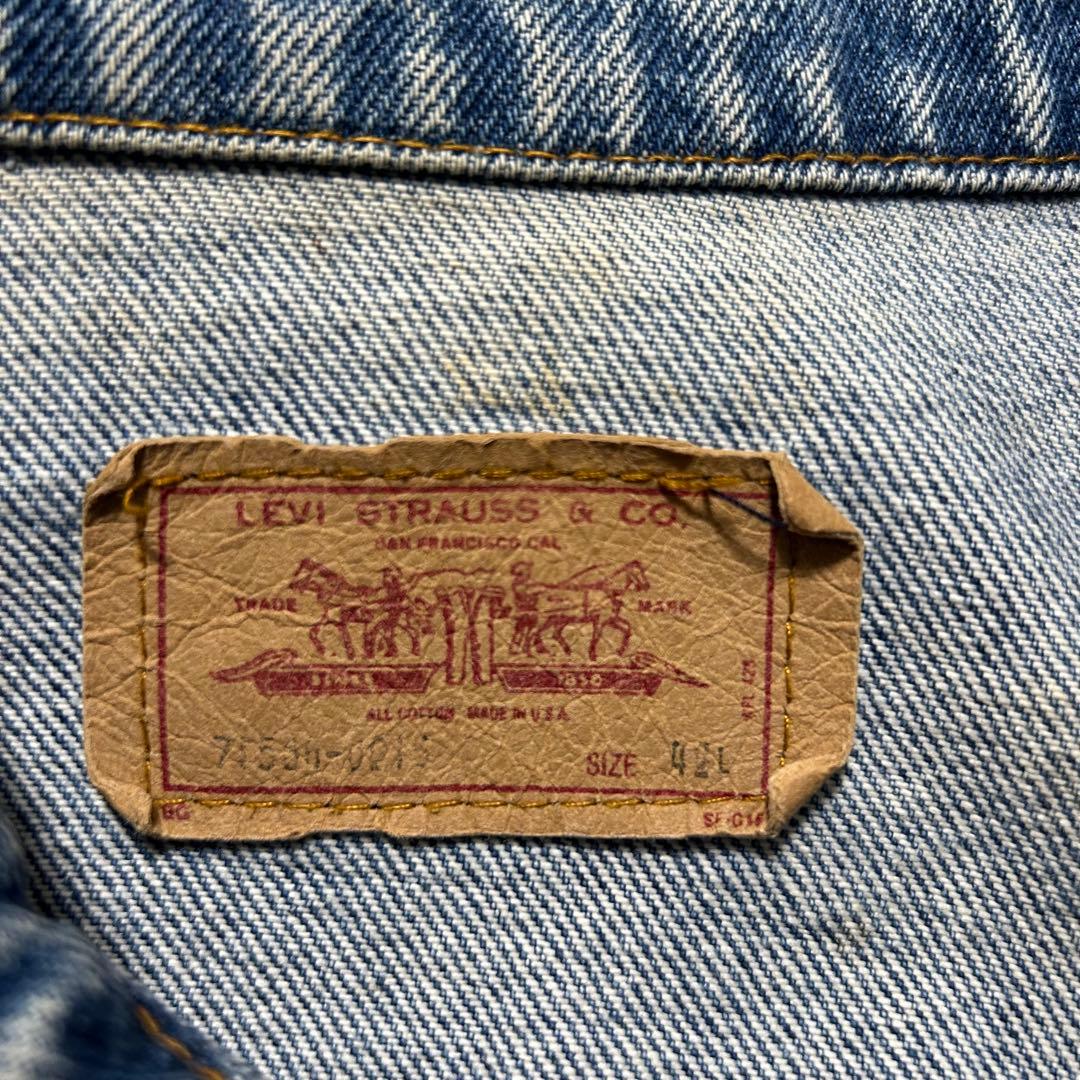 【USA製】80s ／Levi's 71506-0216／42／デニムジャケット