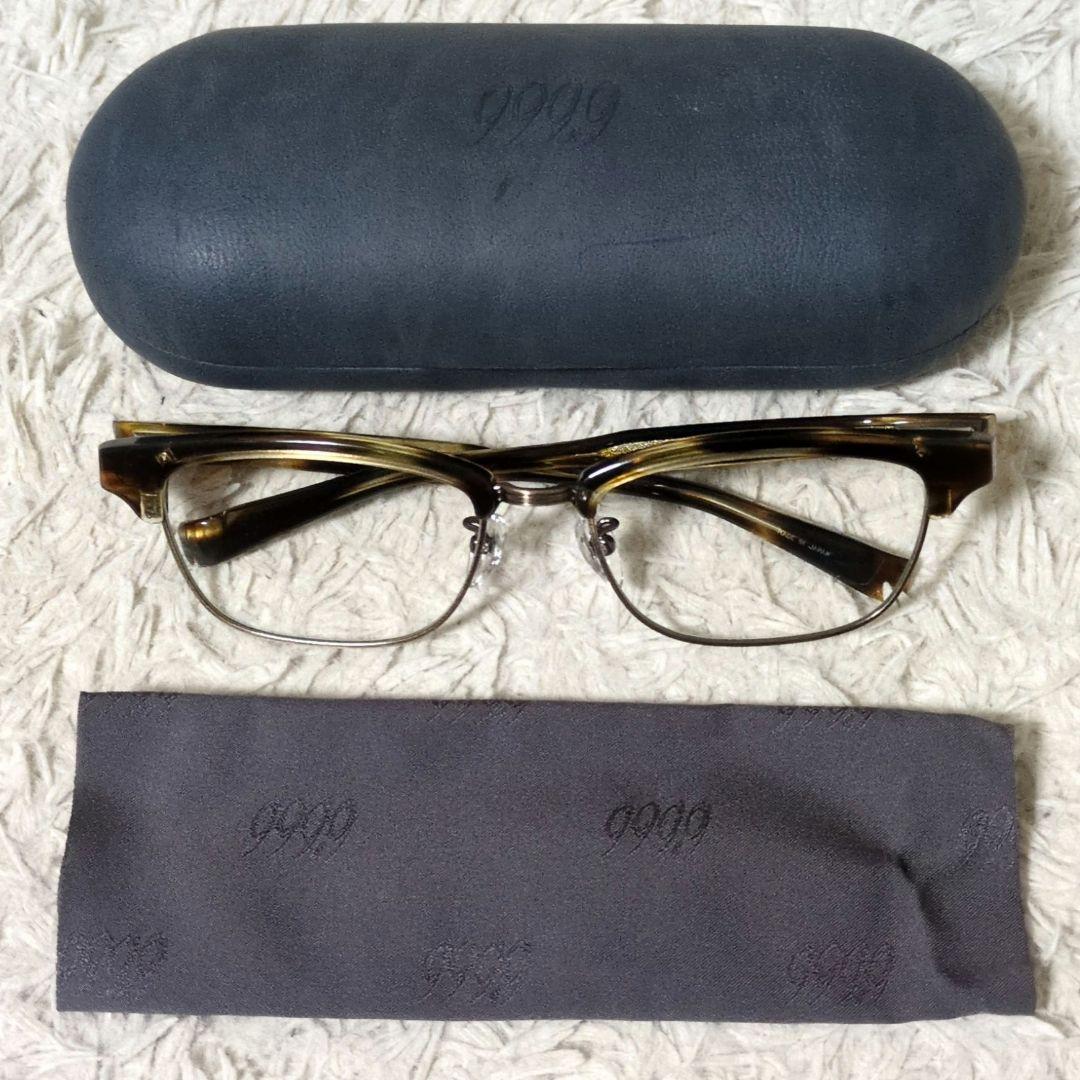 美品 付属品完備 999.9 M-15 サーモント ブロウ サングラス