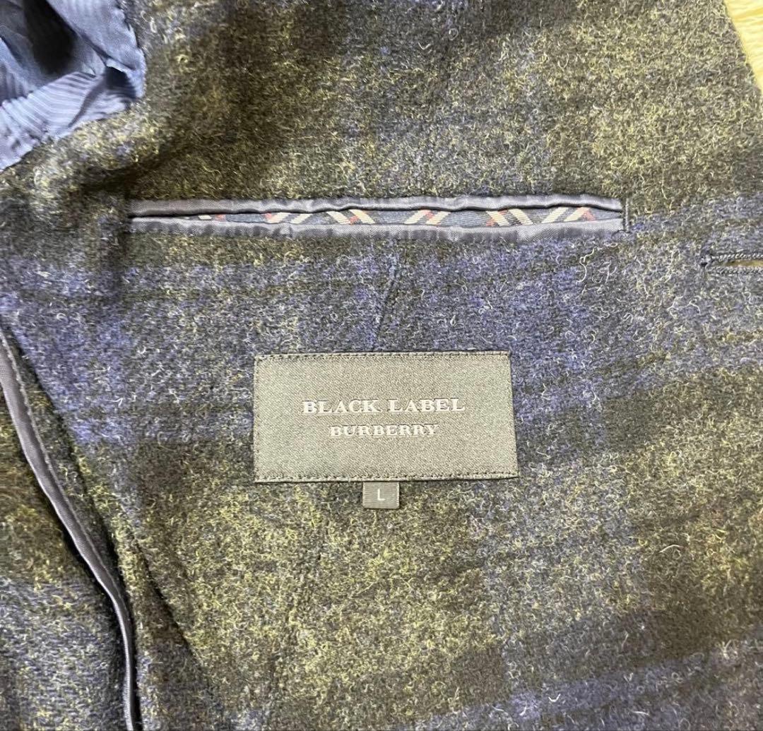 自宅保管品✨バーバリーブラックレーベル　チェック柄　ウールテーラードジャケット