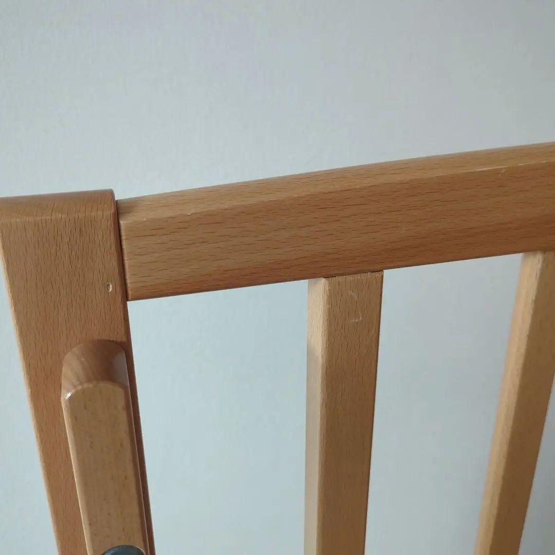 木製キャスター付きベビーベッド(YAMASAKI)＋ベットマット・防水シート