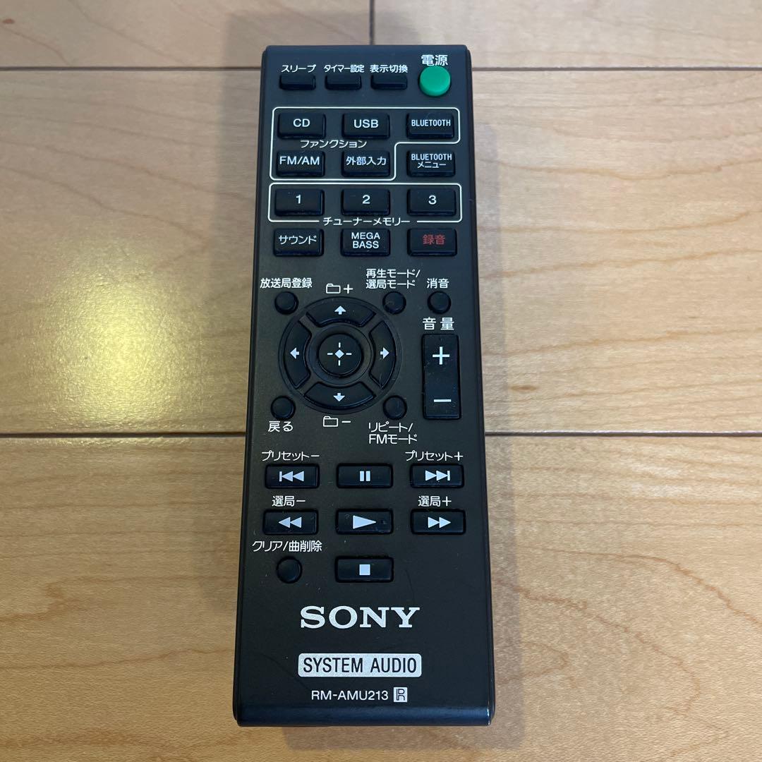 【美品】SONY CMT-SBT40 Bluetooth搭載 ソニー ミニコンポ