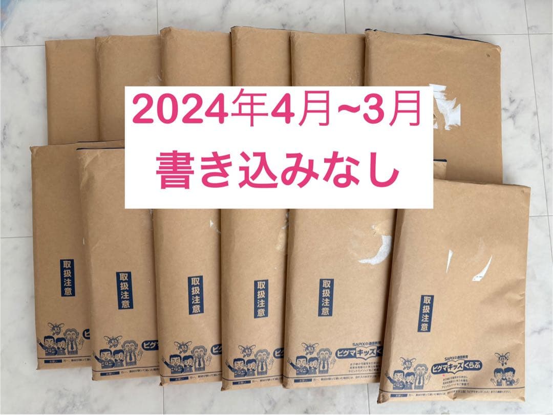 【未記入】1年生 SAPIX ピグマキッズくらぶ2024年度版