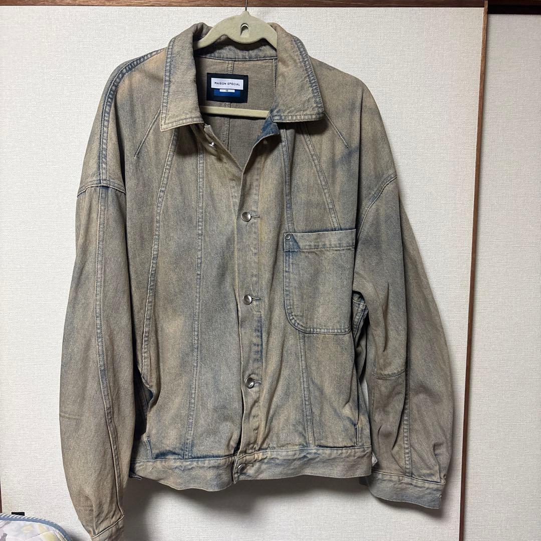 新品 MAISON SPECIAL プライムオーバー立体裁断デニムジャケット