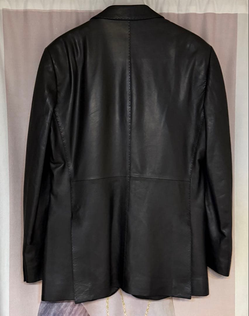 ポールスミス コレクション ラムレザー テーラードジャケット ブラック 韓国製