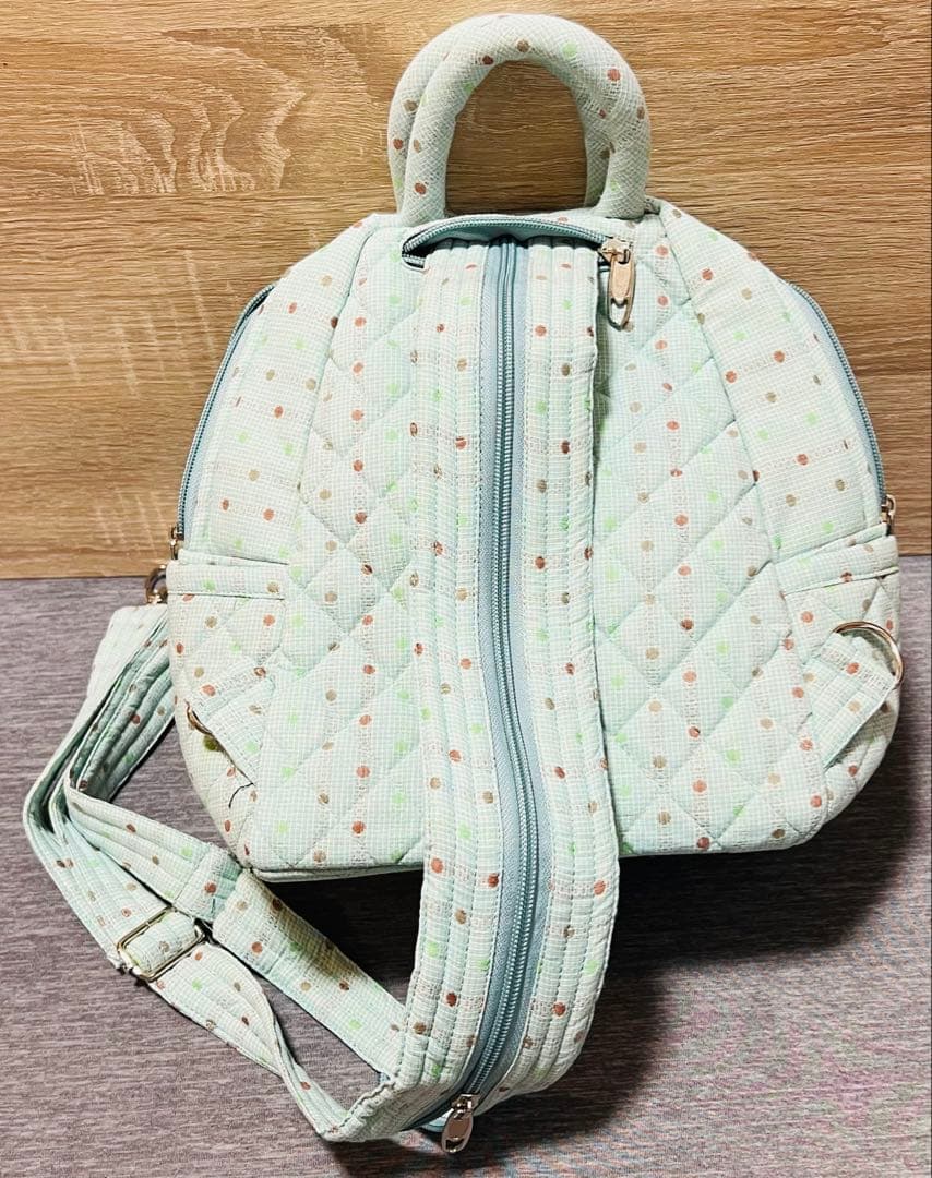 ★新作★スーちゃん＆ことり　リュック　ボディバッグ　ハンドメイド　水色系