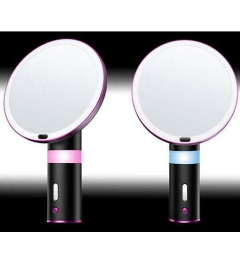高品質の最高級のLEDメイクアップミラー テレワーク　動画配信　充電式