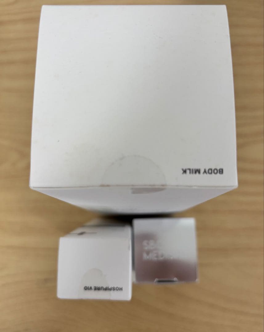 湘南美容外科のボディミルク、ホスピピュアヴィオ、メディスパホワイトサプリメント