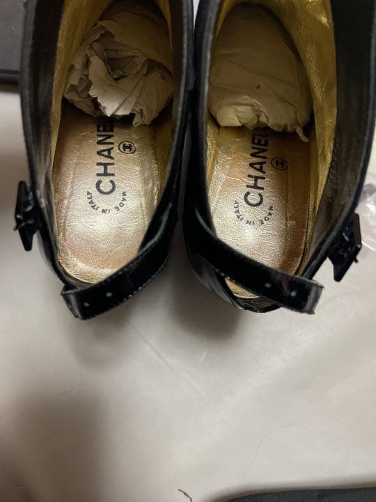美品 CHANEL シャネル ブラック ショートブーツ ブーティ