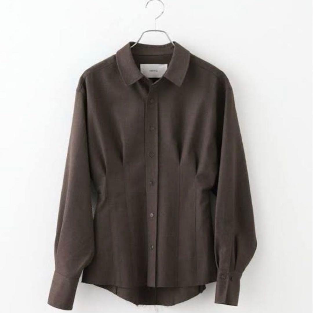 ⭐️美品⭐️ free sizeトゥデイフル　ウエストタックシャツ　ブラウン