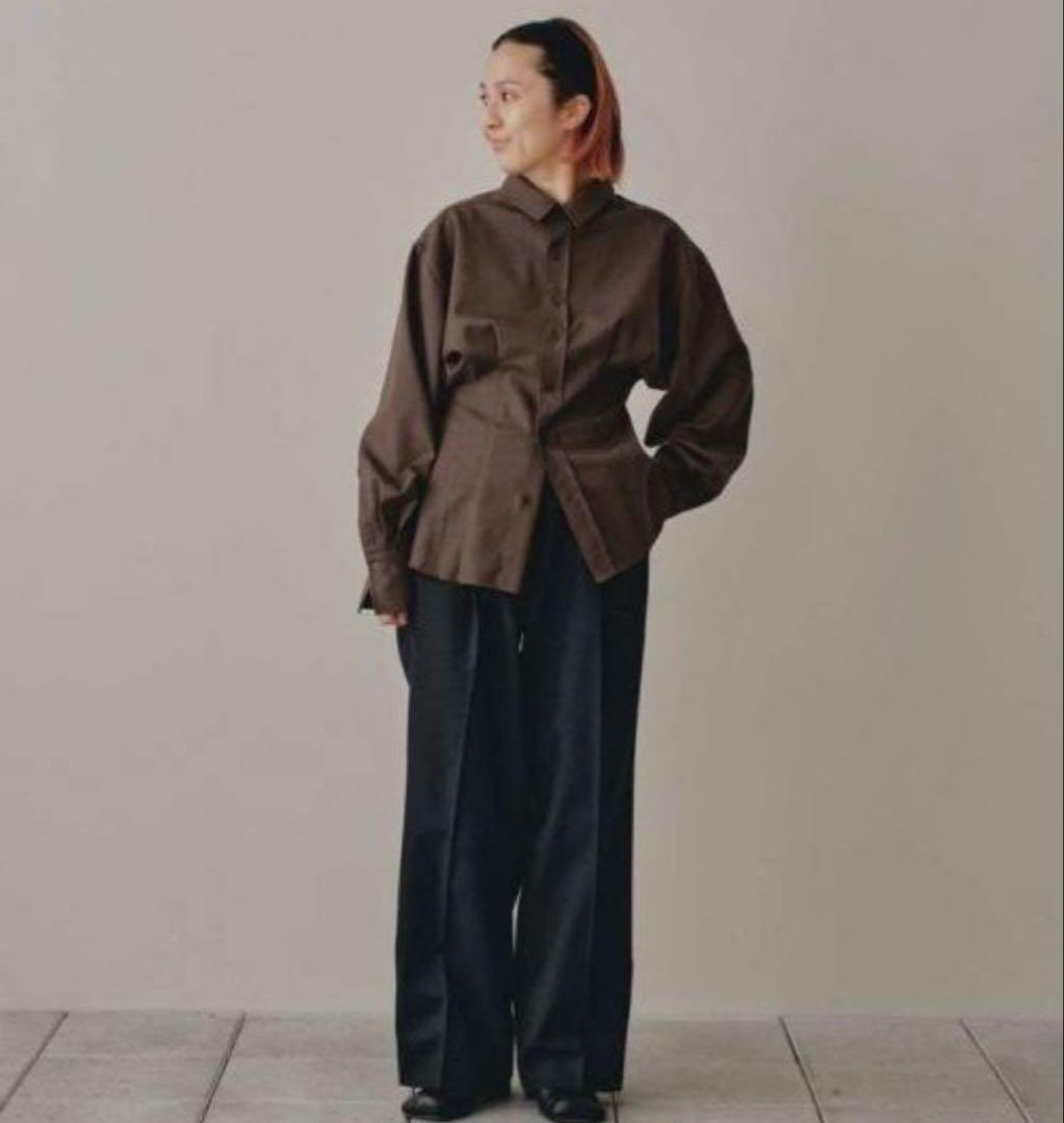 ⭐️美品⭐️ free sizeトゥデイフル　ウエストタックシャツ　ブラウン