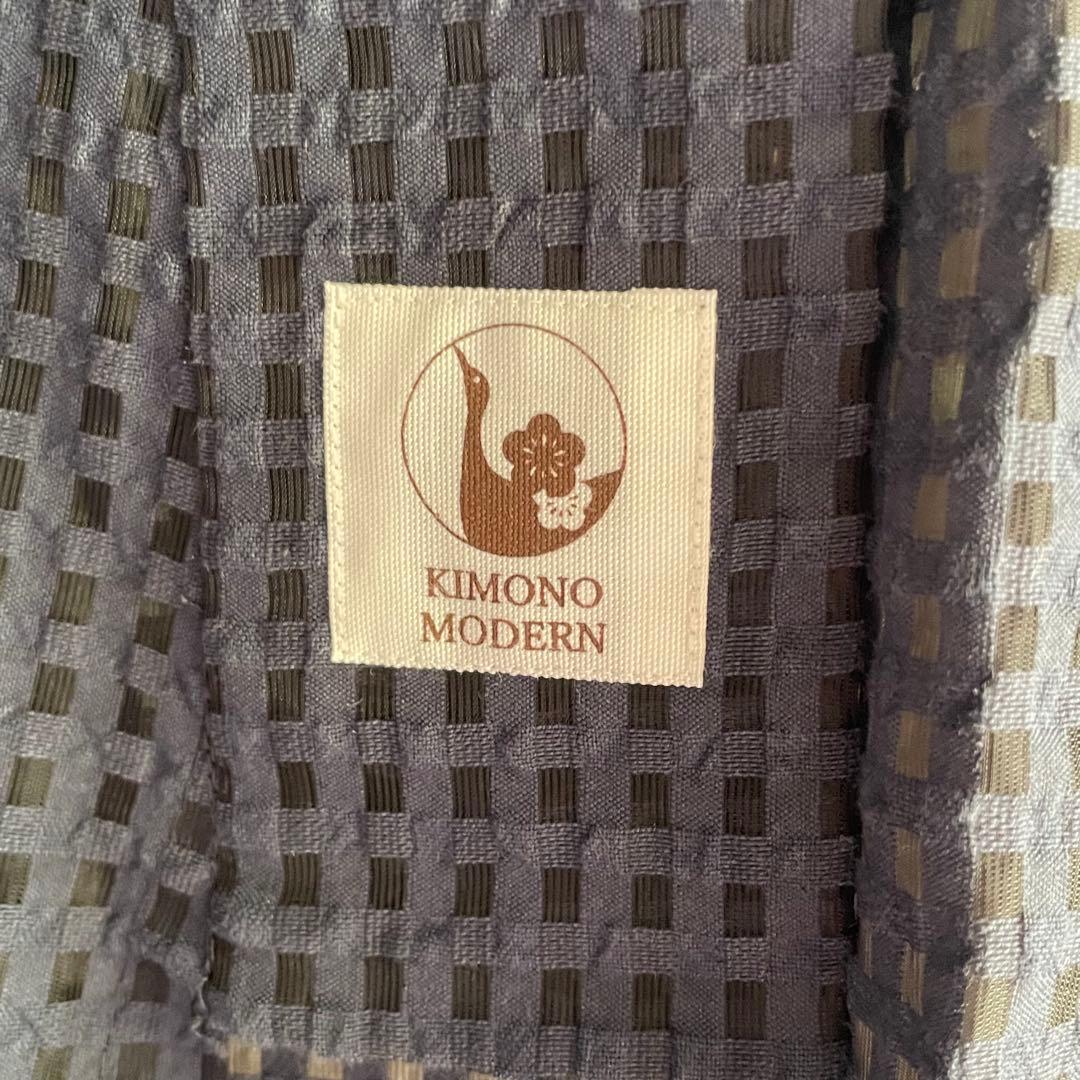 キモノモダン ワンピ襦袢 長襦袢 ネイビー