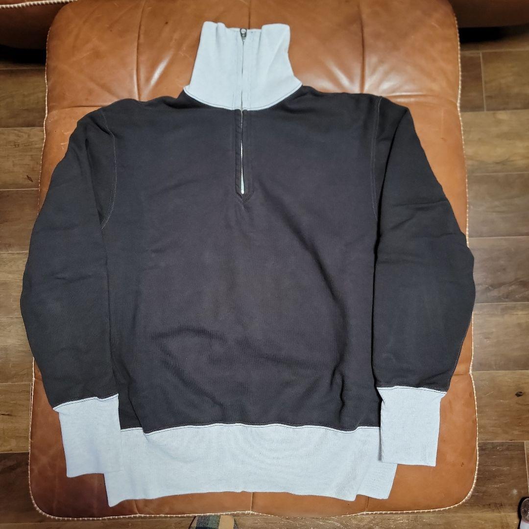 フリーホイーラーズ ハーフジップ スウェットシャツ　ブラック