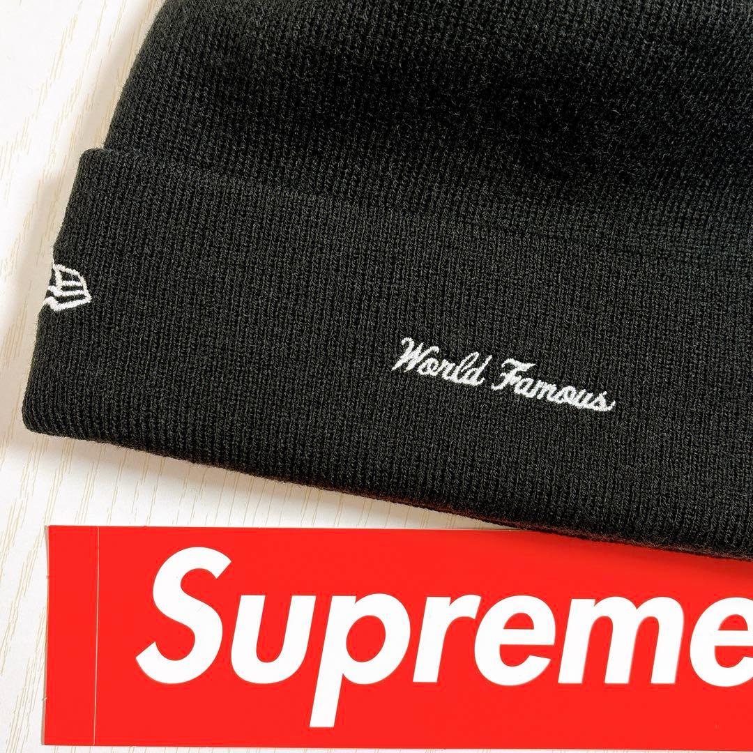 Supreme NEW ERA ニット帽　バンダナ　BOXロゴ　ブラック　黒