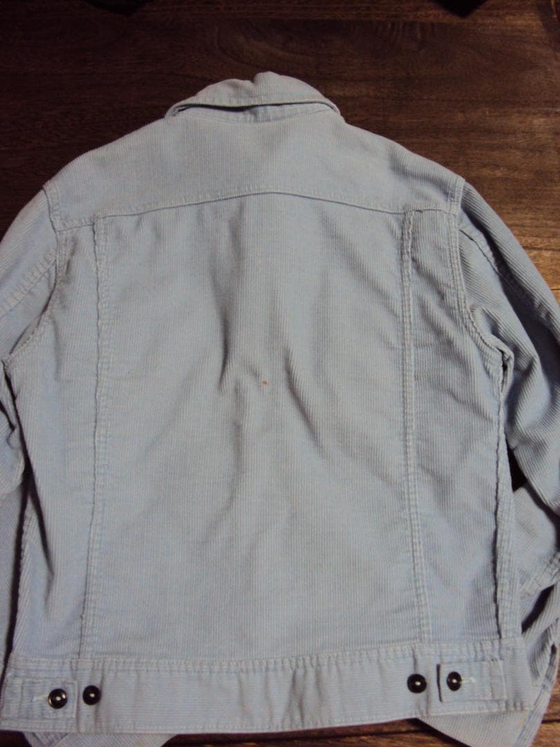 70S LEE アイスブルー コーデュロイ　S～M位　 JKT　薄い水色