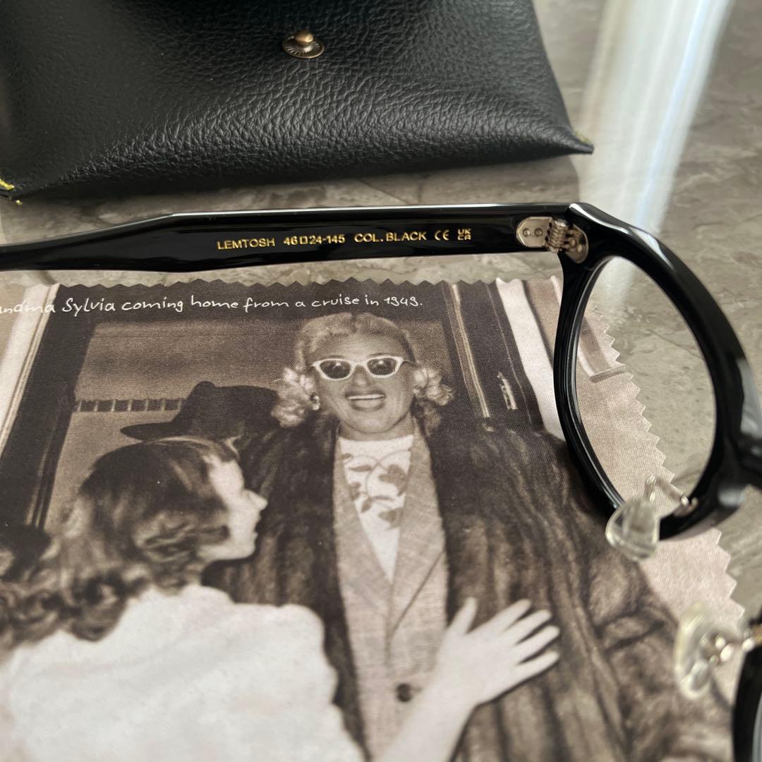 モスコット　MOSCOT レムトッシュ　ブラック　46 ノーズパッド