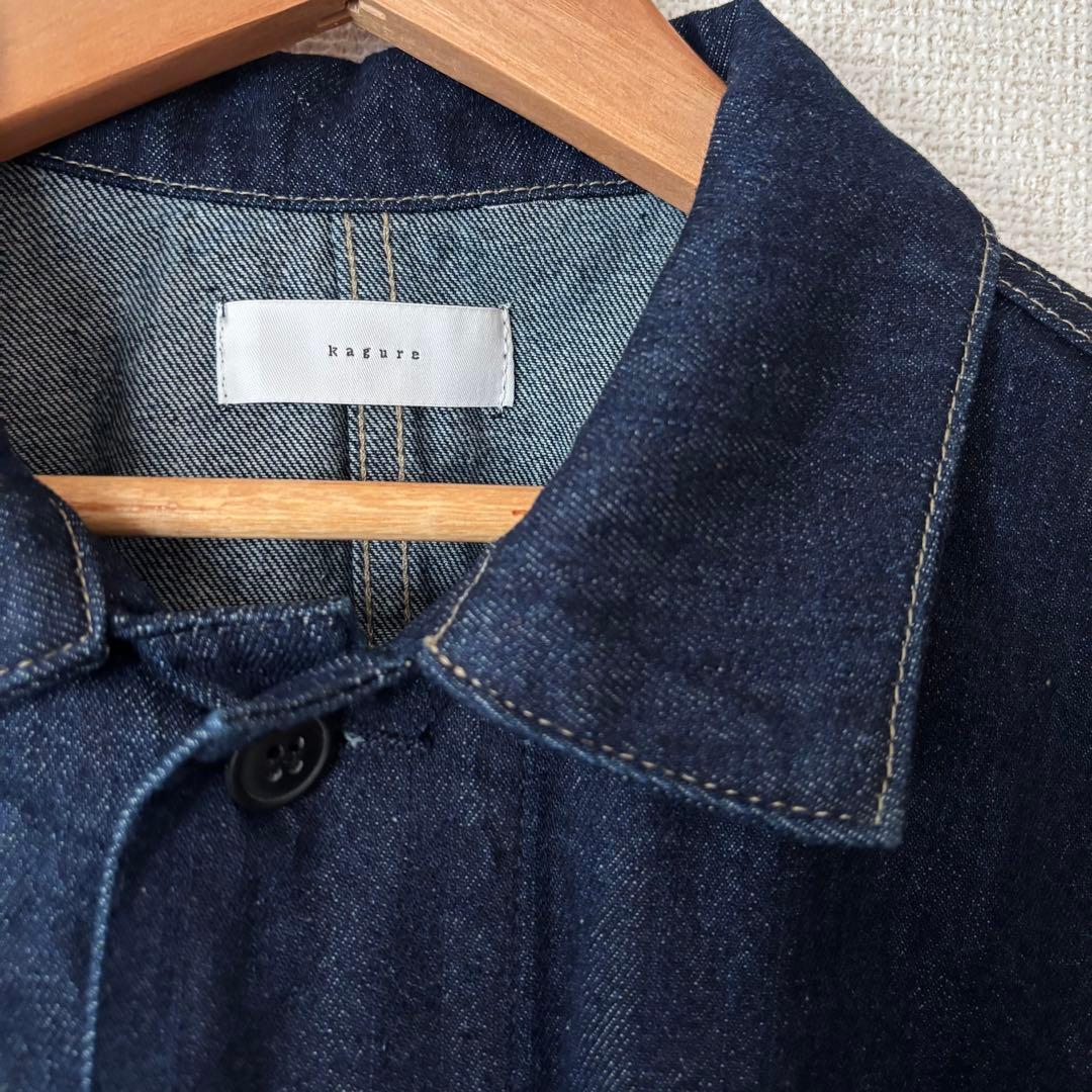 【かぐれ】『ユニセックス』デニムカバーオール インディゴブルー サイズ1