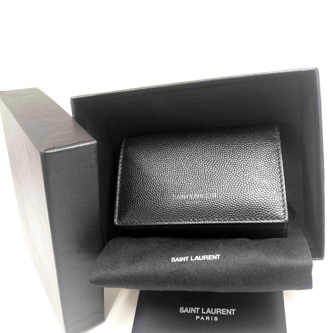 箱付き美品 サンローラン パリ キーケース キーホルダー ブラック