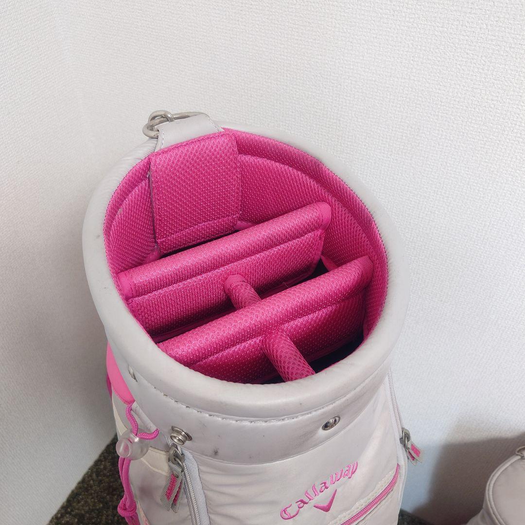 callaway キャディバッグ 8.5型 グレー/ピンク