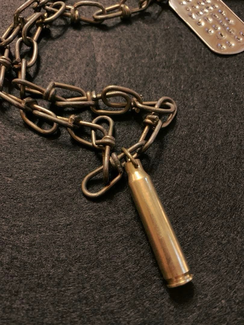 70sヴィンテージ ドッグタグ ウォレットチェーン ピールアンドリフト punk