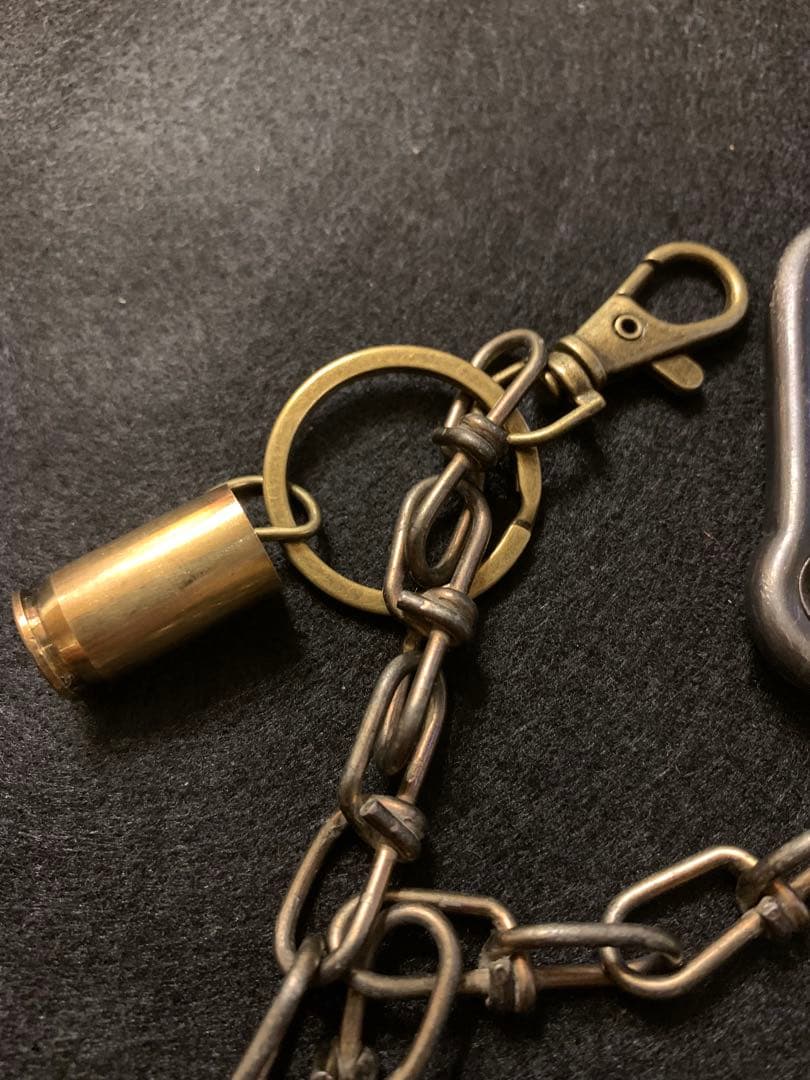 70sヴィンテージ ドッグタグ ウォレットチェーン ピールアンドリフト punk