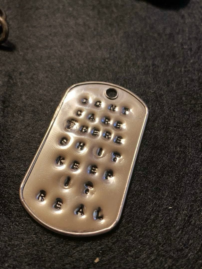 70sヴィンテージ ドッグタグ ウォレットチェーン ピールアンドリフト punk