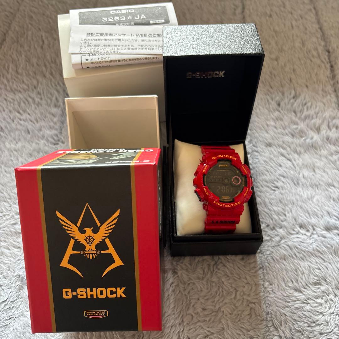 ジ*ヤ様 G-SHOCK 3283 レッド 腕時計 ガンダムコラボ