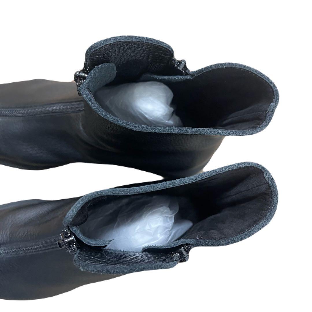 arche ブラック サイドゴアブーツ 38 ショートブーツ