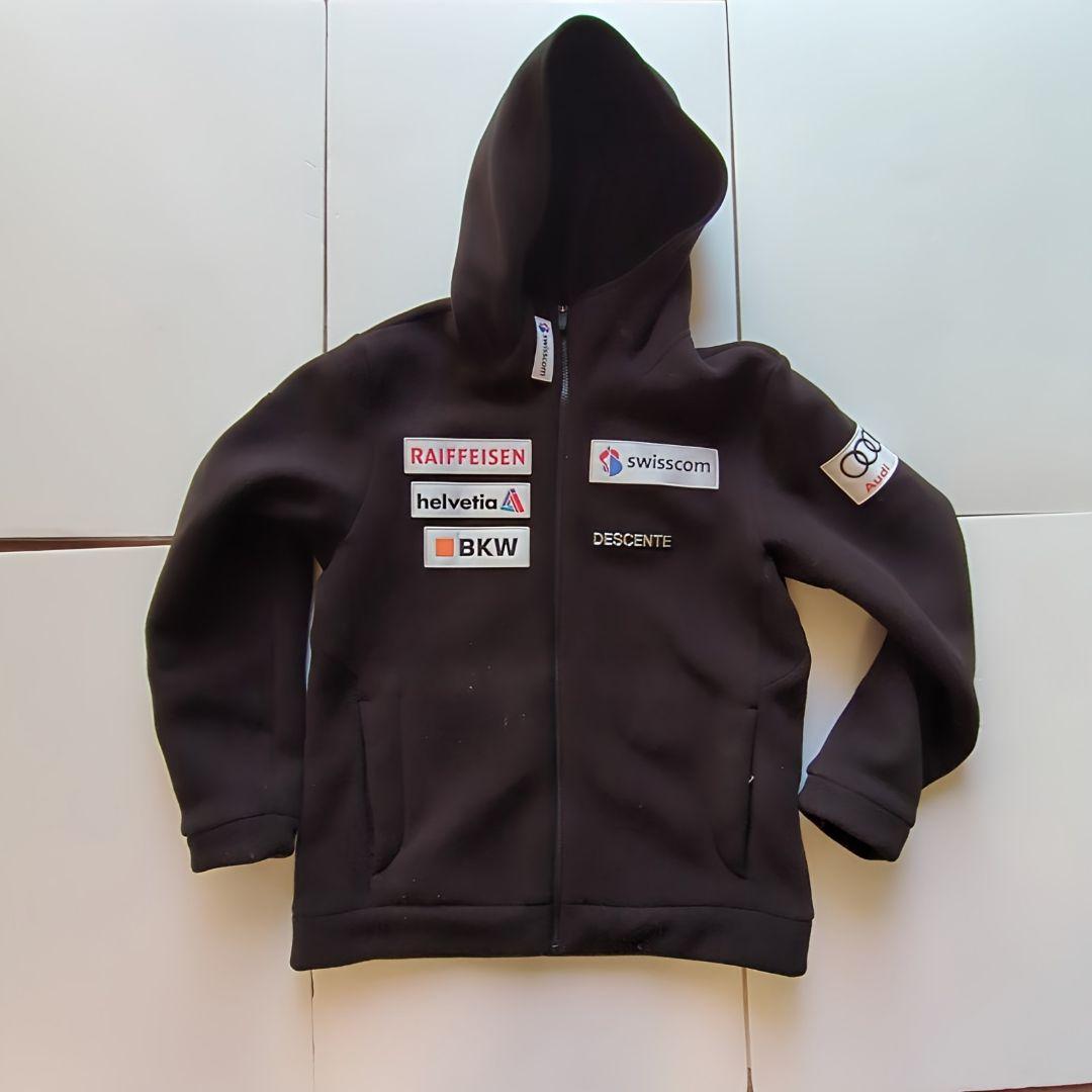 DESCENTE デサント スイスチームモデル 厚手フリースパーカー