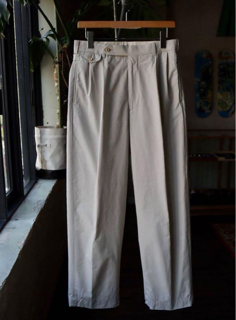 A.PRESSE ウェザークロストラウザーECRU