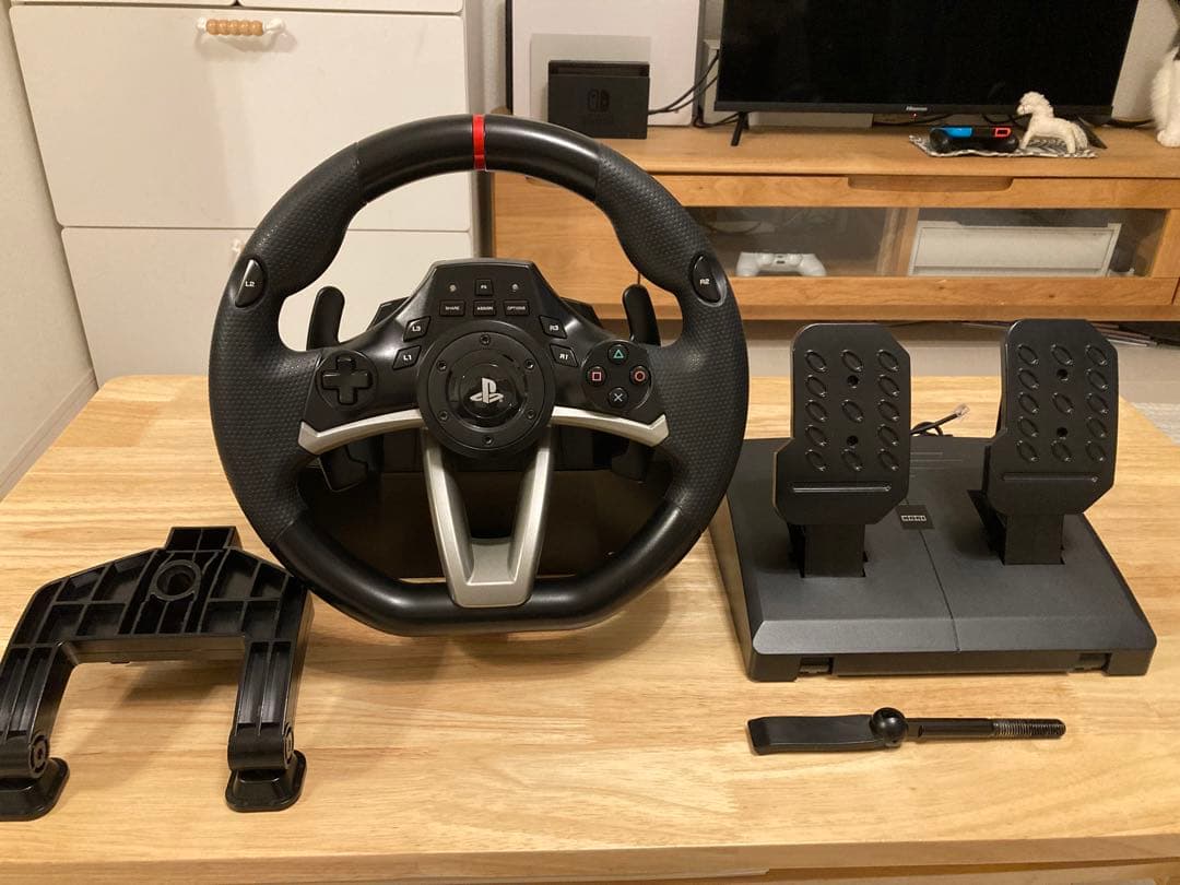 美品　レーシングホイールエイペックス for PlayStation3/4/PC