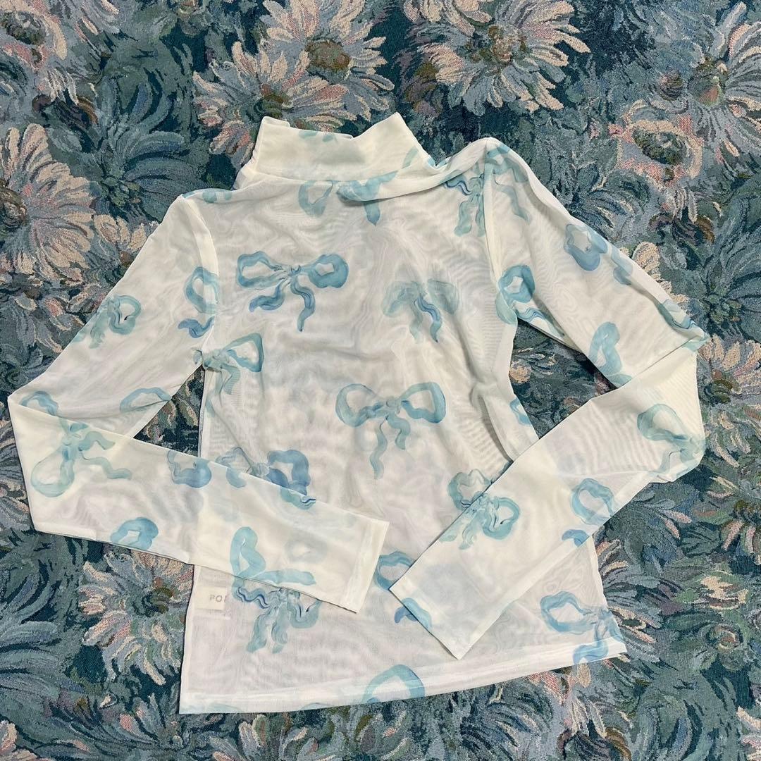 トップス BLUE RIBBON SEE-THROUGH TOPS POPPY