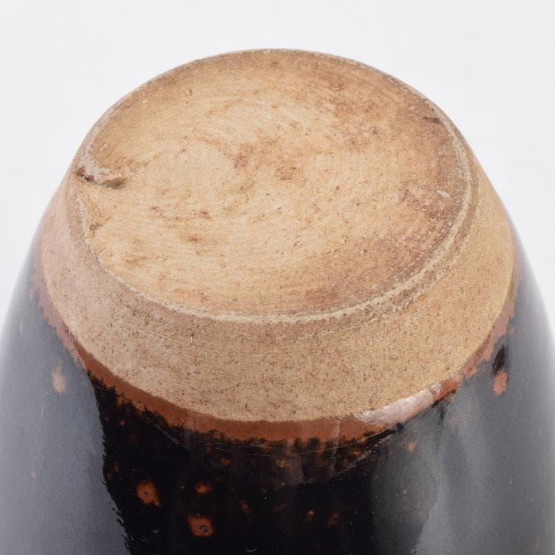 茶道具　瀬戸焼　古瀬戸　肩衝茶入　袱紗付　V　8636