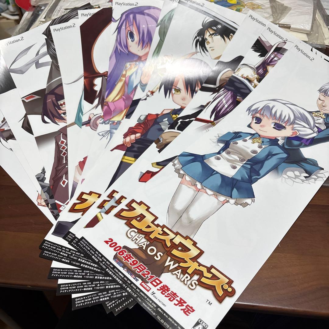 美品　ps2 カオスウォーズ　店頭　販促　ポスター　非売品　12枚セット