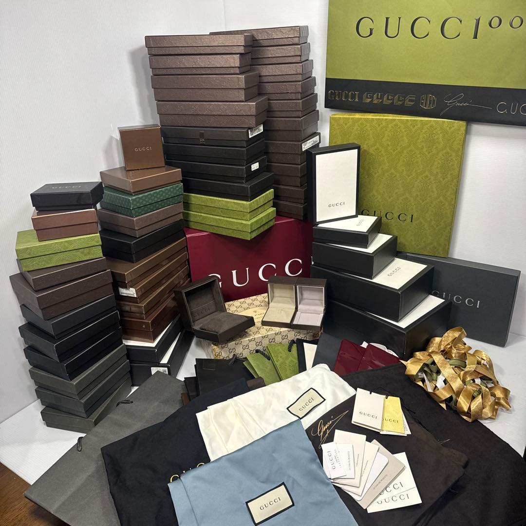値下済GUCCI グッチ超超大量 空箱54 保存袋ショッパー 他 約80点まとめ