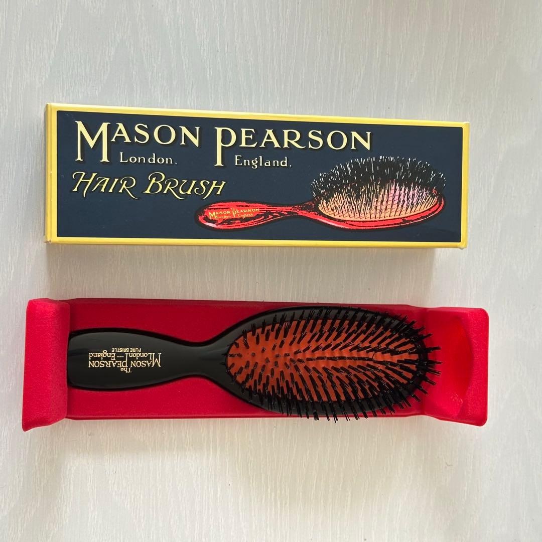 ヘアブラシ・コーム MASON PEARSON POCKET BRISTLE DARK RUBY