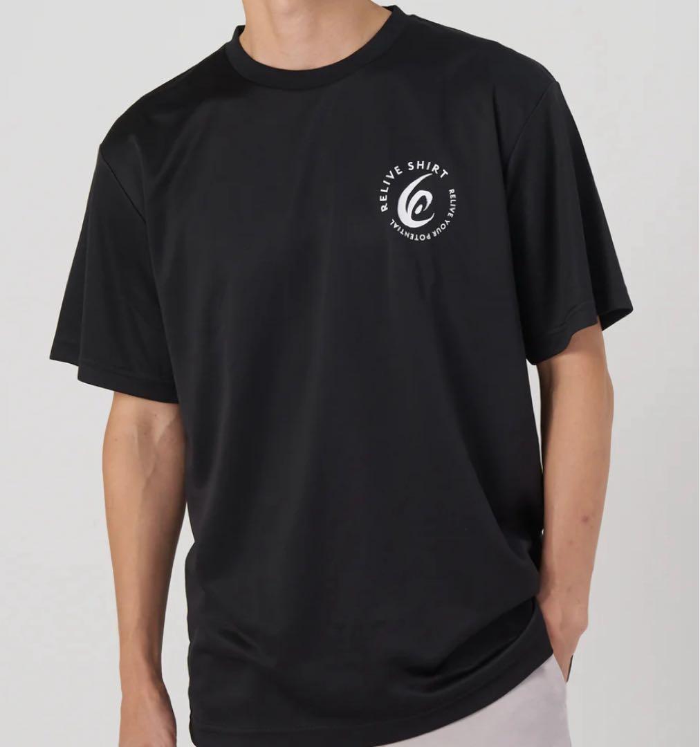リライブシャツスポーツ　ユニセックス　ブラック　サイズM(正規品)